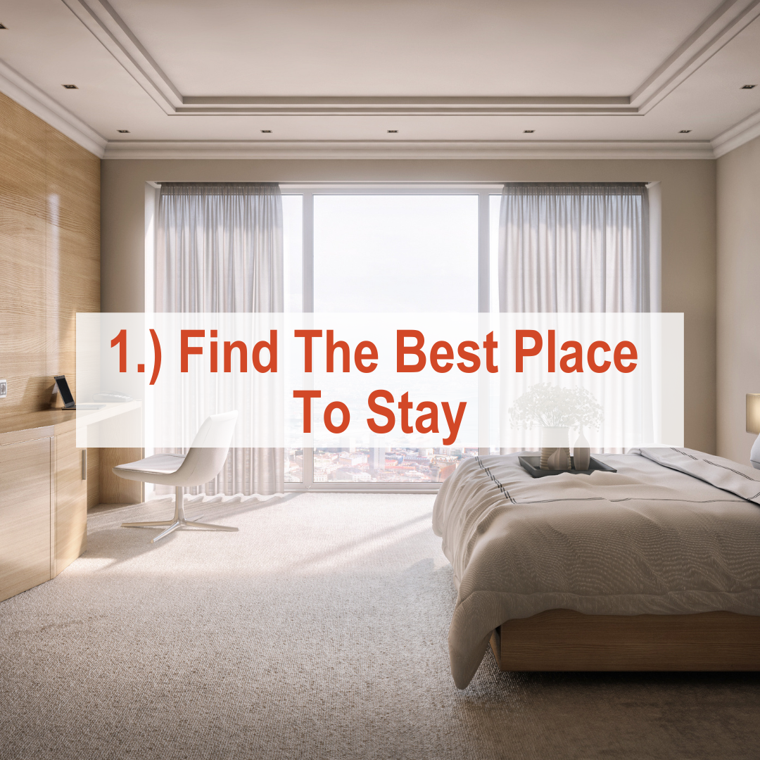 Hotel room with bed and window | Find The Best Place To Stay