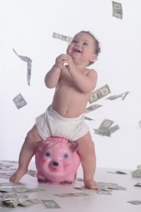 01 Oct 2000 --- Simple savings --- Image by © Ariel Skelley/CORBIS