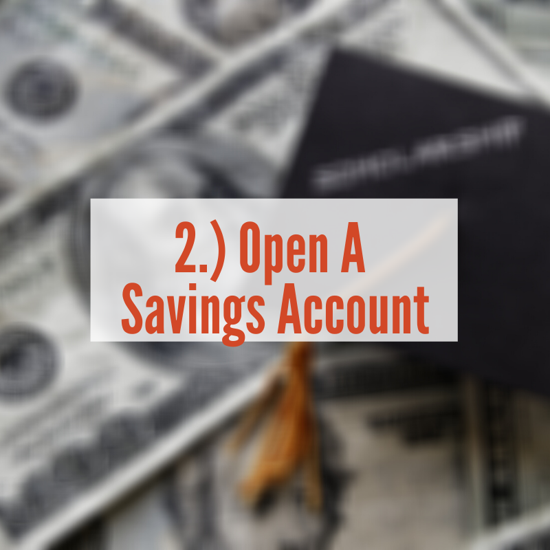 Pile of Money with graduation cap on top | Open A Savings Account