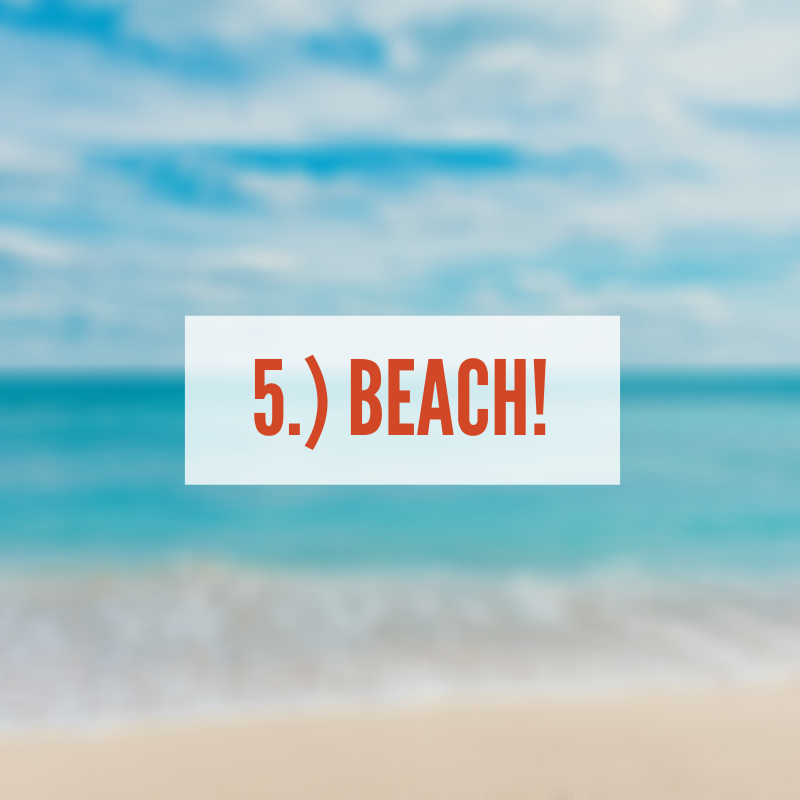 Sunny day at beach with wave coming in | Beach