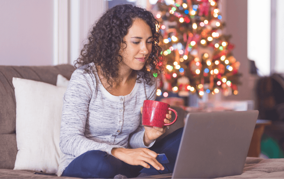 lady looking at laptop