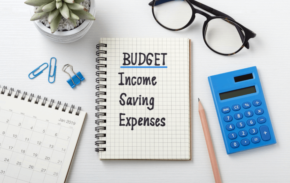 Budget plan: income, saving, expense