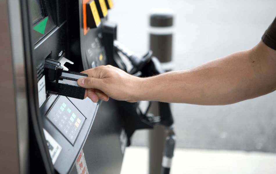 using credit card at gas station