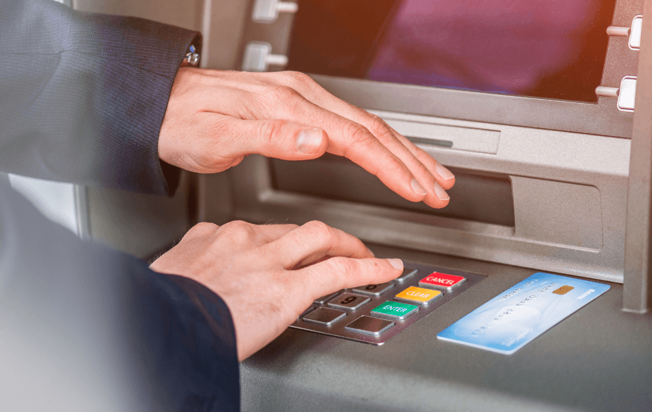 covering pin number at ATM