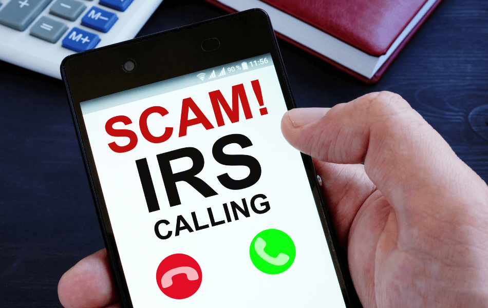 IRS Scam on cellphone