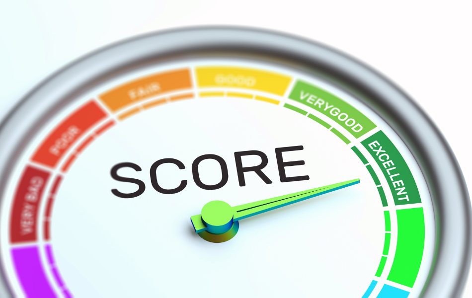 Credit score meter