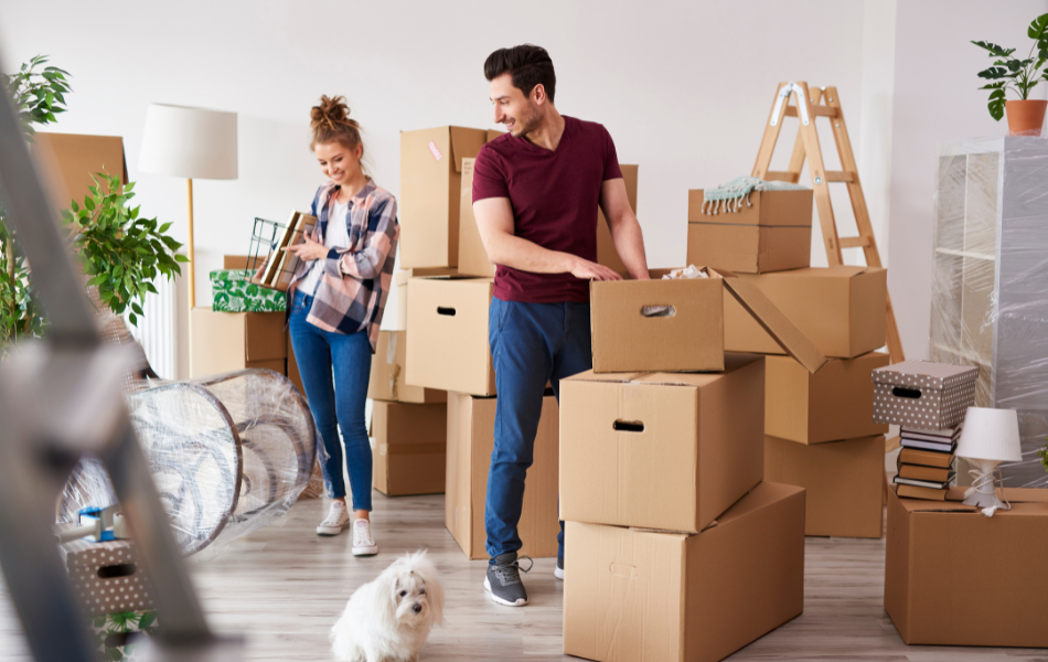 Couple moving into home