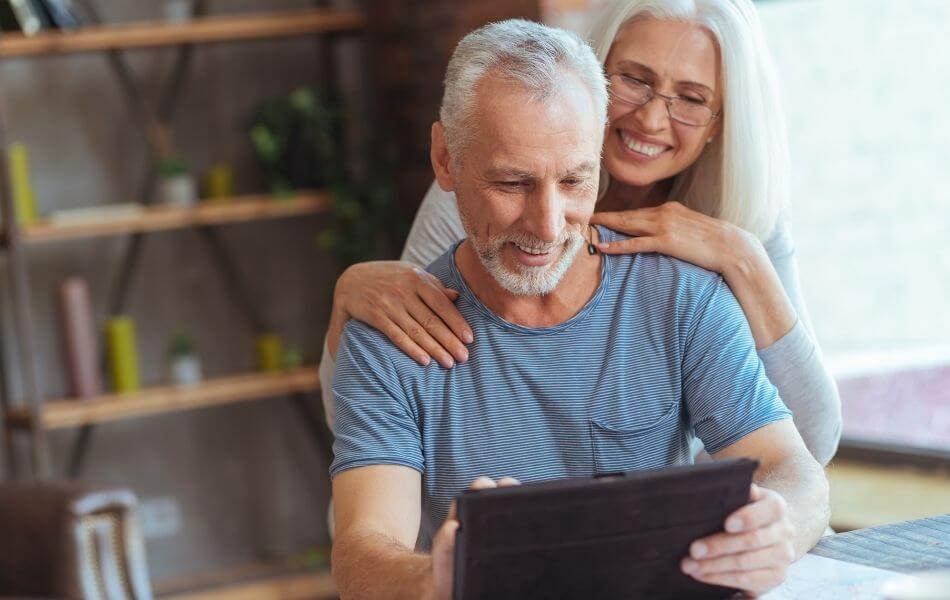 Older Couple on a Tablet