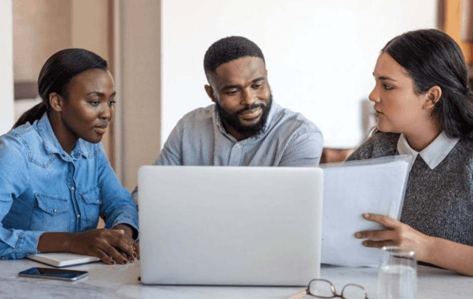Couple being counseled