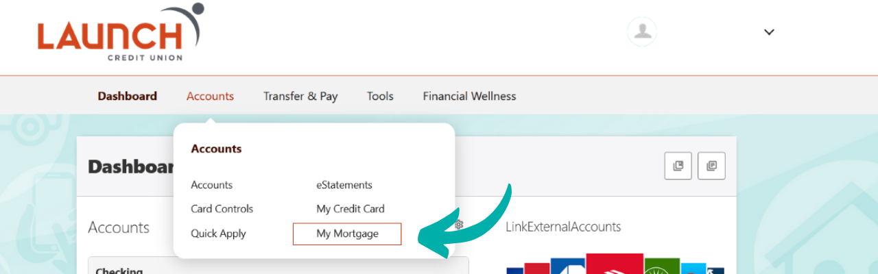 estatus connect 'my mortgage' on desktop