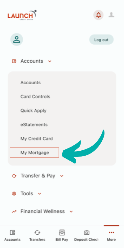 estatus connect 'my mortgage' on mobile
