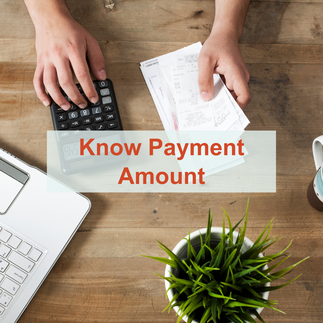 Know Payment Amount - Personal Loan