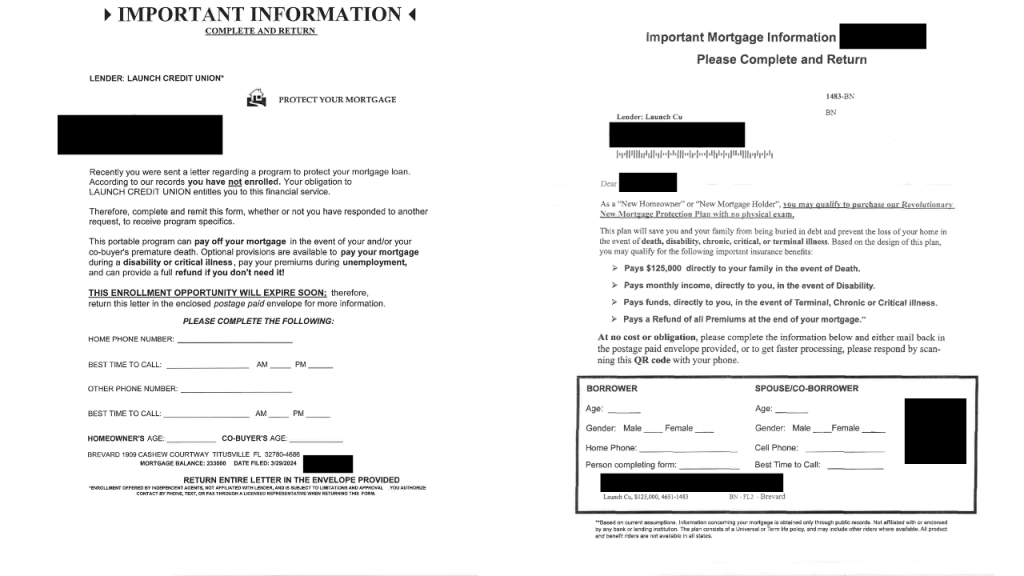 Letter Mortgage Solicitation Example