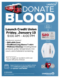 Blood Drive at Titusville-Singleton Branch January 13, 2023