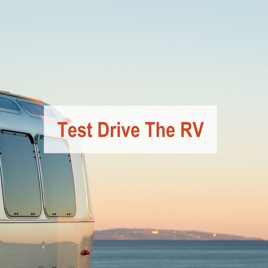 Airstream with sunset in background | Test Drive Your RV
