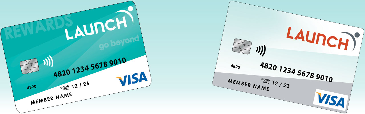 Launch Visa Platinum and Rewards Credit Cards