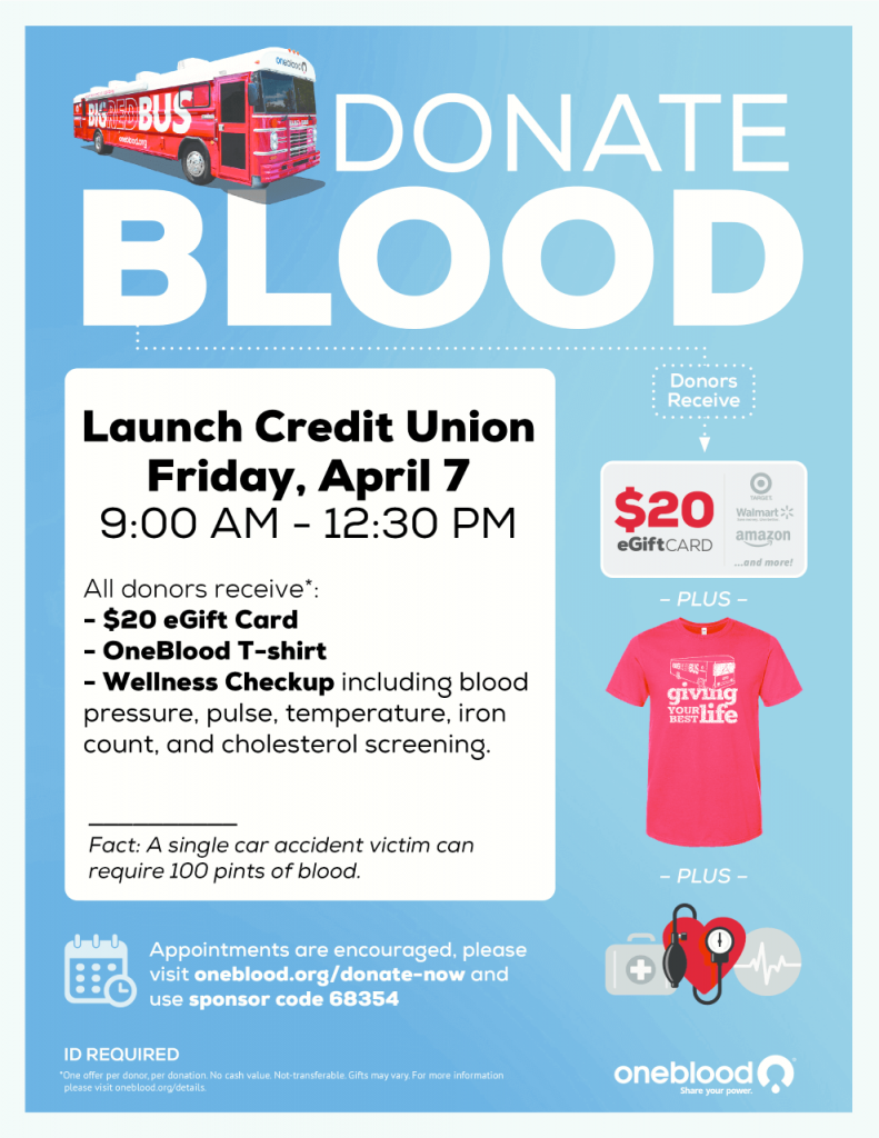 Donate blood at Titusville-Singleton
